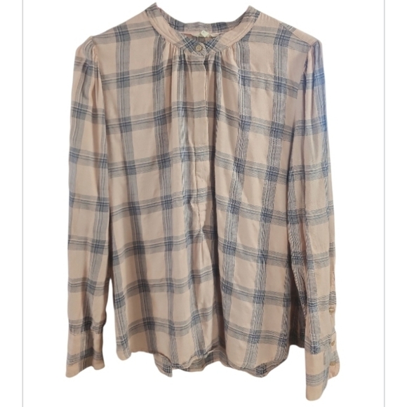 Lucky Brand Tops - Lucky Brand Plaid Long Sleeve Top Size Large